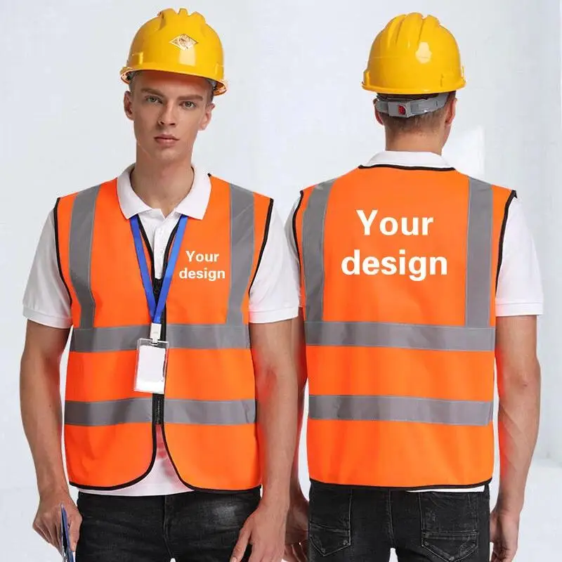 Safety Vest Construction Site Environmental Sanitation Transportation Night Work Clothes Wholesale Personalized Custom Logo