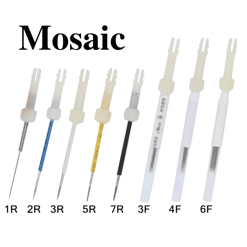 2RL 2 Prong Permanent Makeup Eyebrow Tattoo Needles for USA Mosaic Tattoo Machine Cartridge Needles 2rl 100pcs/lot