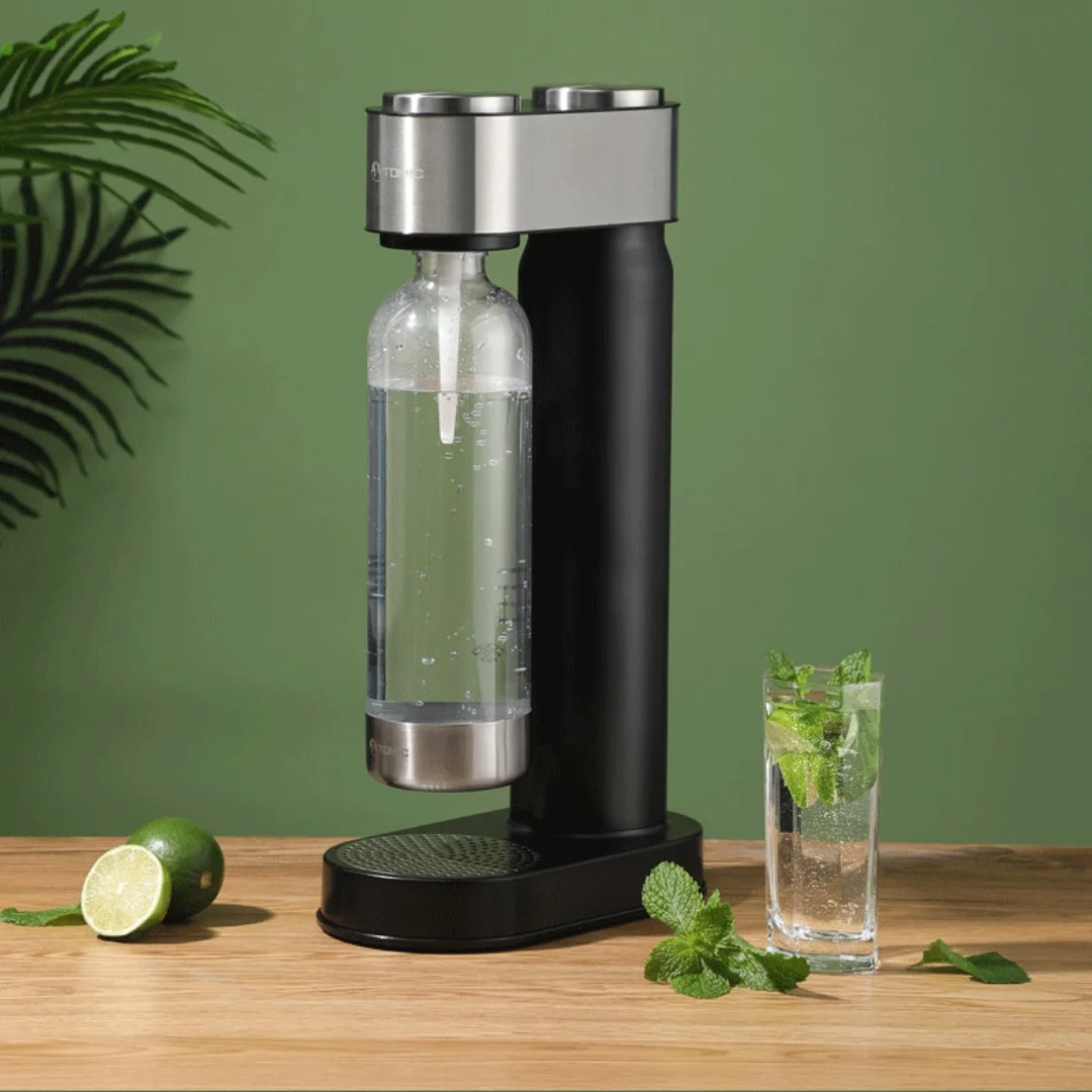 수동 탄산수 제조기 플라스틱 스탠드 자동차 및 호텔 버블 주스 제조기를 위한 수동 콜드 소다 기계