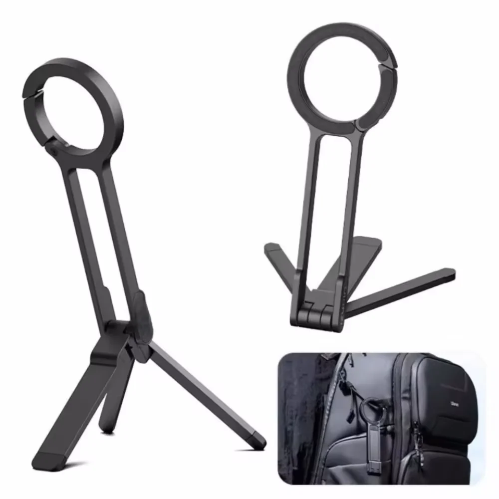 Suporte de Tripé Magnético Portátil e Dobrável para Celular, Compatível com iPhone 12 a 16 Pro Max, Todos os Modelos