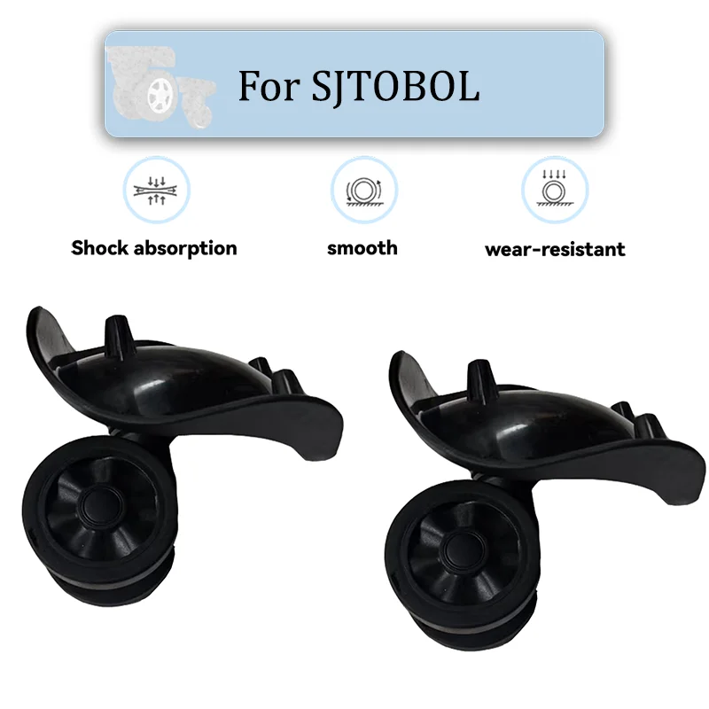 

For SJTOBOL T19E Simple Silent Suitcase Wheel 360°Parts Luggage Replacement Trolley Wheels Case Type Self-Rotating Wheel