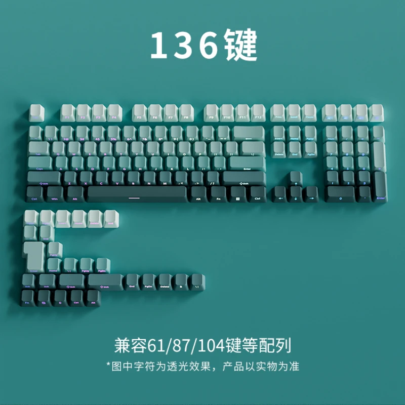 Imagem -04 - Side Gravura Keycaps para Teclado Mecânico Mifuny Mudança Gradual Perfil Oem Pbt Gaming Cap Acessórios