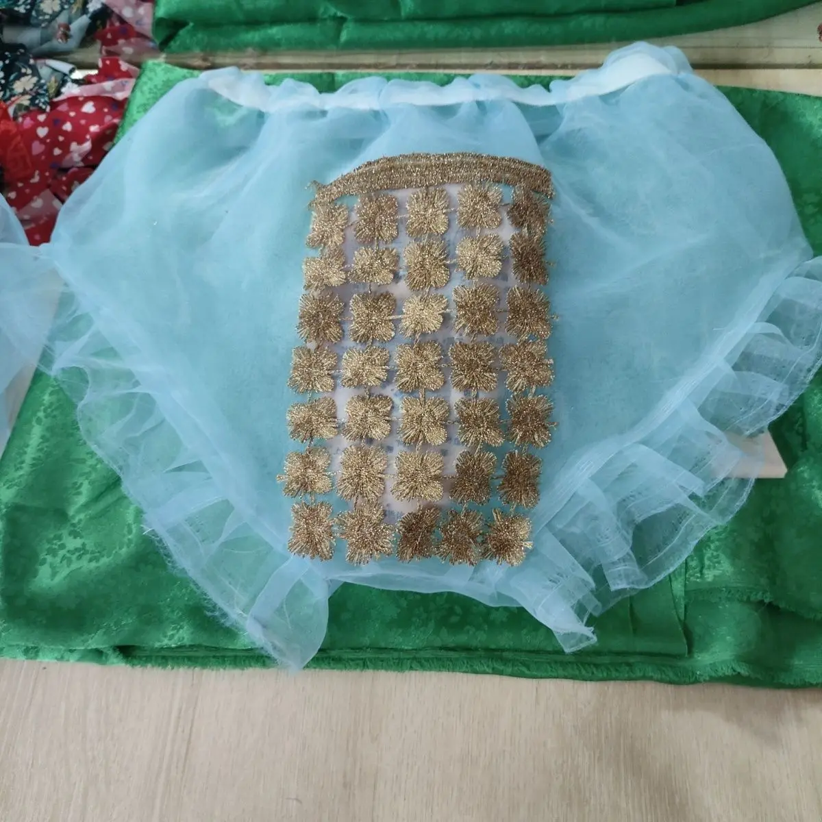 

Шифоновые мужские трусы ручной работы, синие