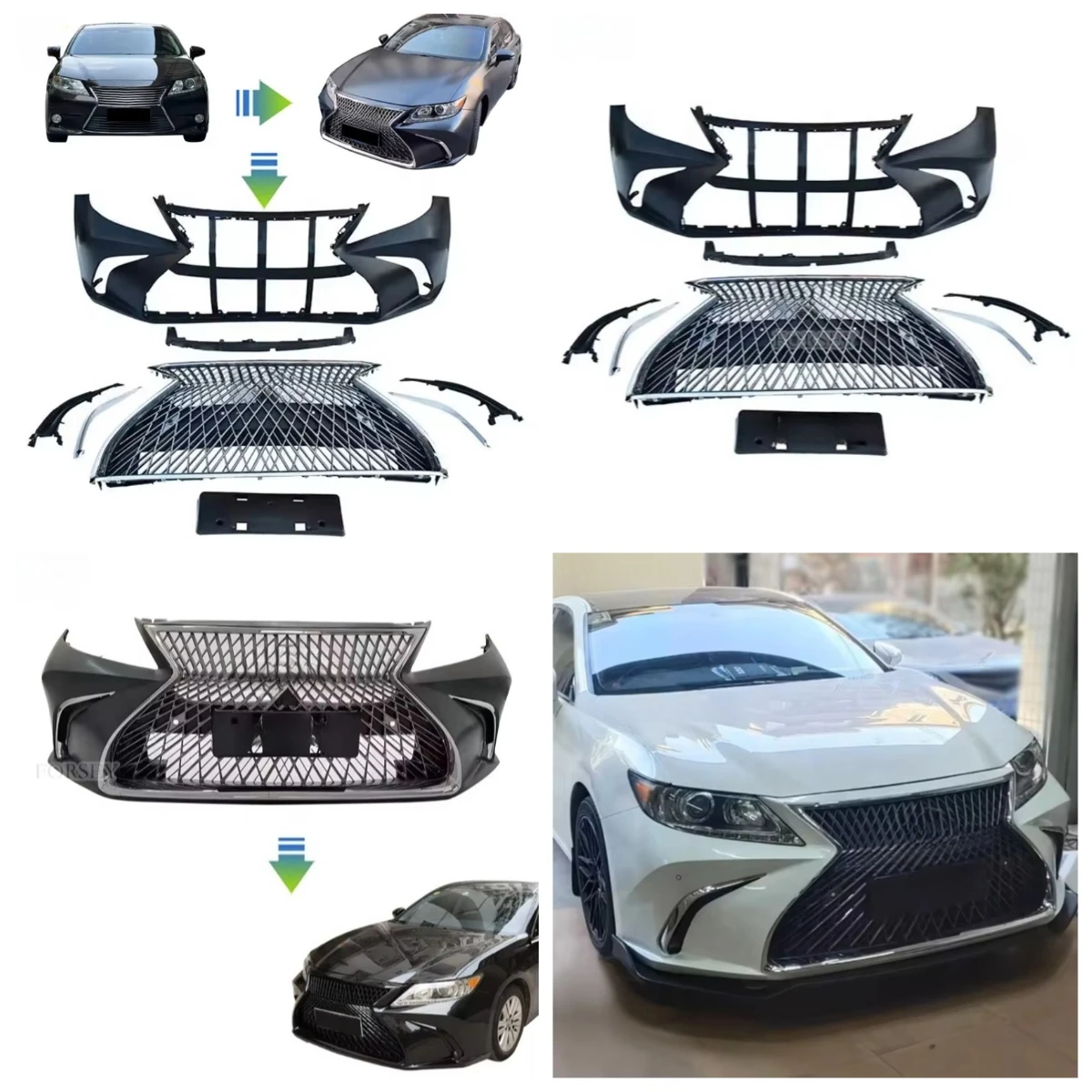 

Модифицированный обвес Stlf для Lexus ES350/250 2013-2015 годов выпуска (обновление до версии 2018 года), включая бампер и решетку радиатора