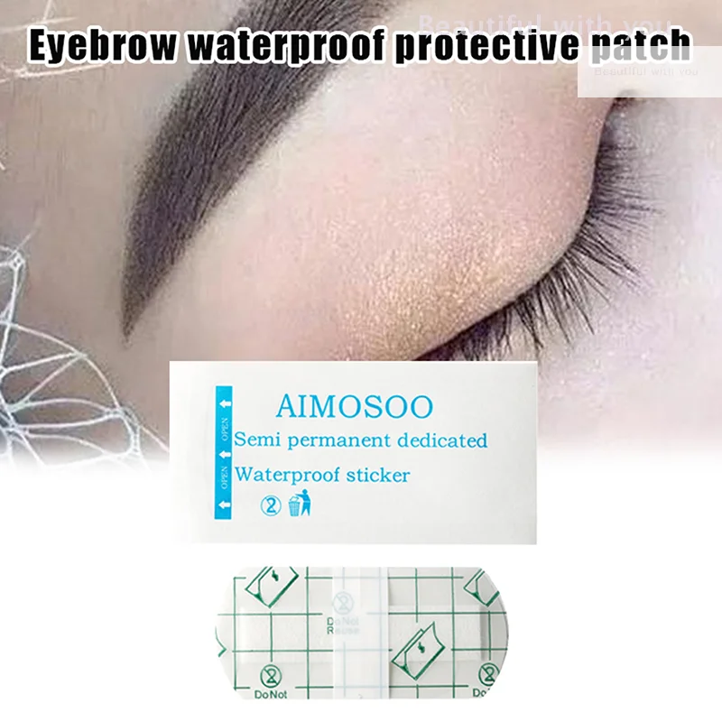 Embroidered Eyebrow Tattoo Disposable Waterproof Protective Sticker Face Washing Isolation Protective Sticker Skin Friendly