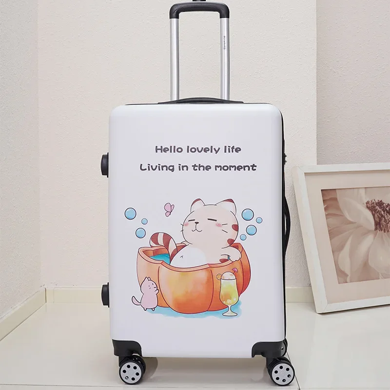 ABS+PC 20\'\'22/24/26 inch Rolling luggage trolley luggage bag travel carry ons cabin suictase women trolley box luggage on wheels