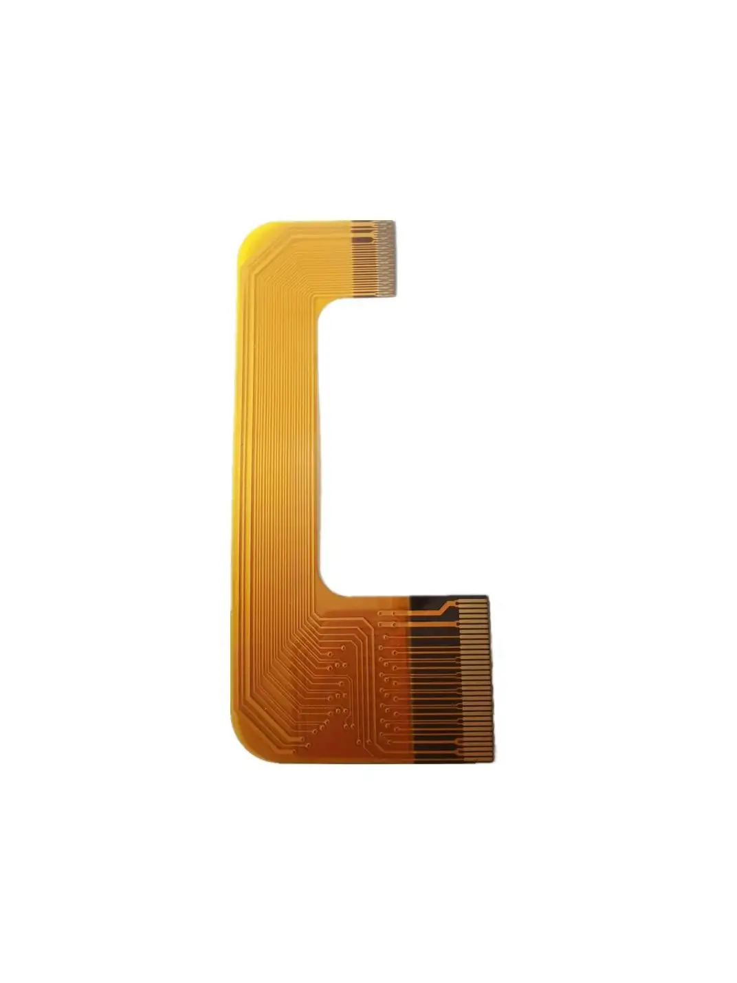 Image 3: Fabrication de circuits imprimés flexibles (FPC) — Câble plat flexible jaune (pas de 0,5 mm) — Câble de connexion pour écran LCD