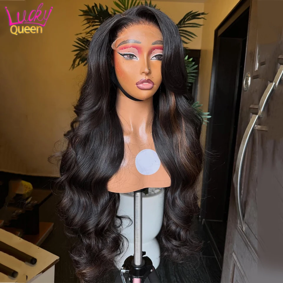 

Highlight Brown Real Human Hair Wig 13x6 13x4 HD Lace Front Human Wig For Women Pre Plucked 5x5 Lace Closure Wig Body Wave