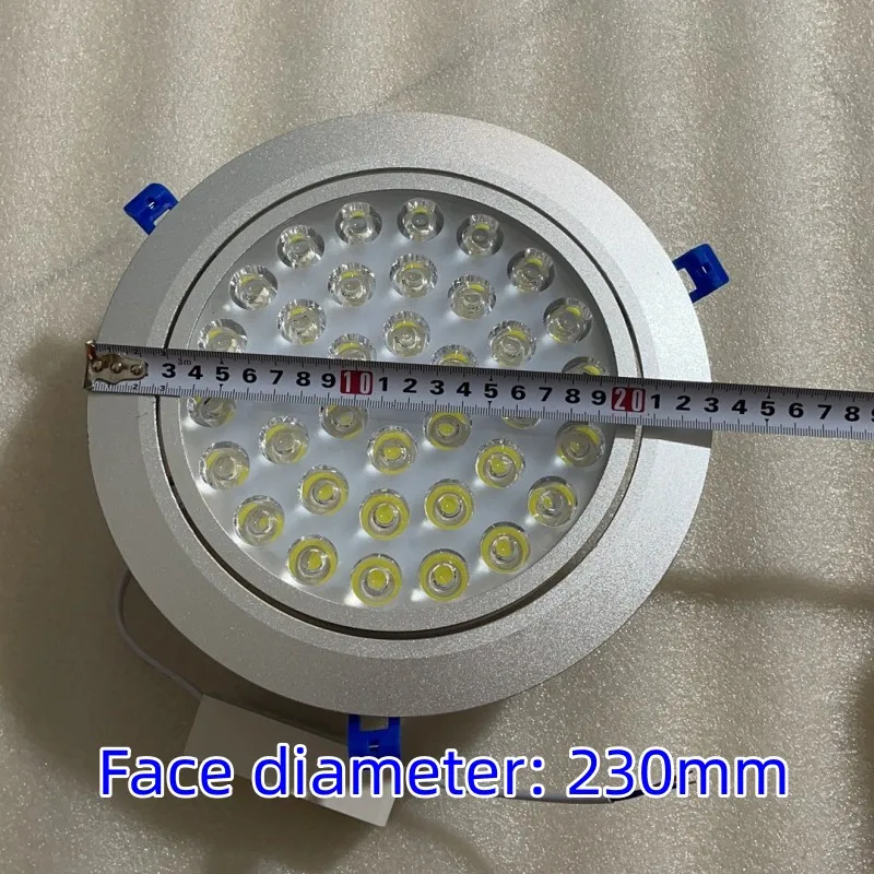 Round dimmable LED downlight, 60W embedded COB LED ceiling light, ac85-265V indoor lighting