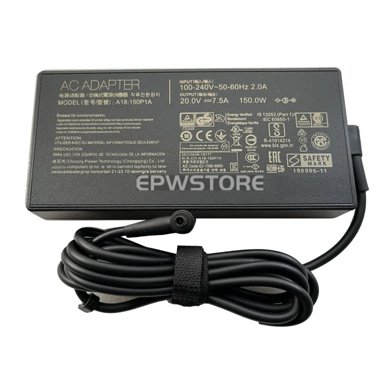 

Зарядное устройство переменного тока UN 150 Вт для Asus UX550VD UX550VE UX501VW UX501 G501VW 4,5 мм