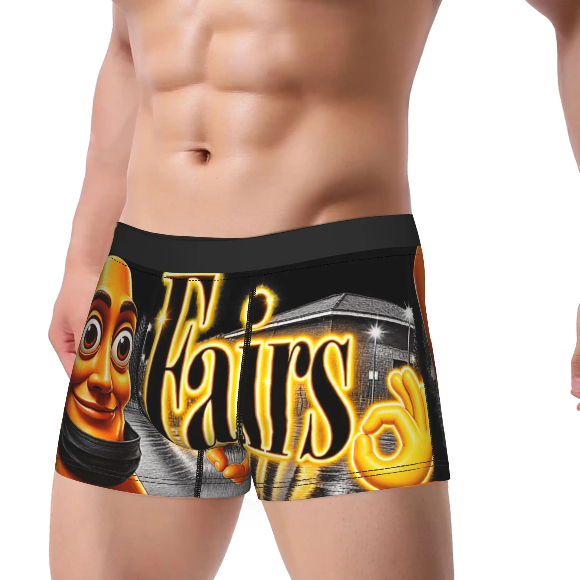 Fairs OK Hand Tung Sahur Brainrot Underwear  Men Shorts Briefs Breathable Trunk Hot Sale Custom Oversize Underpants