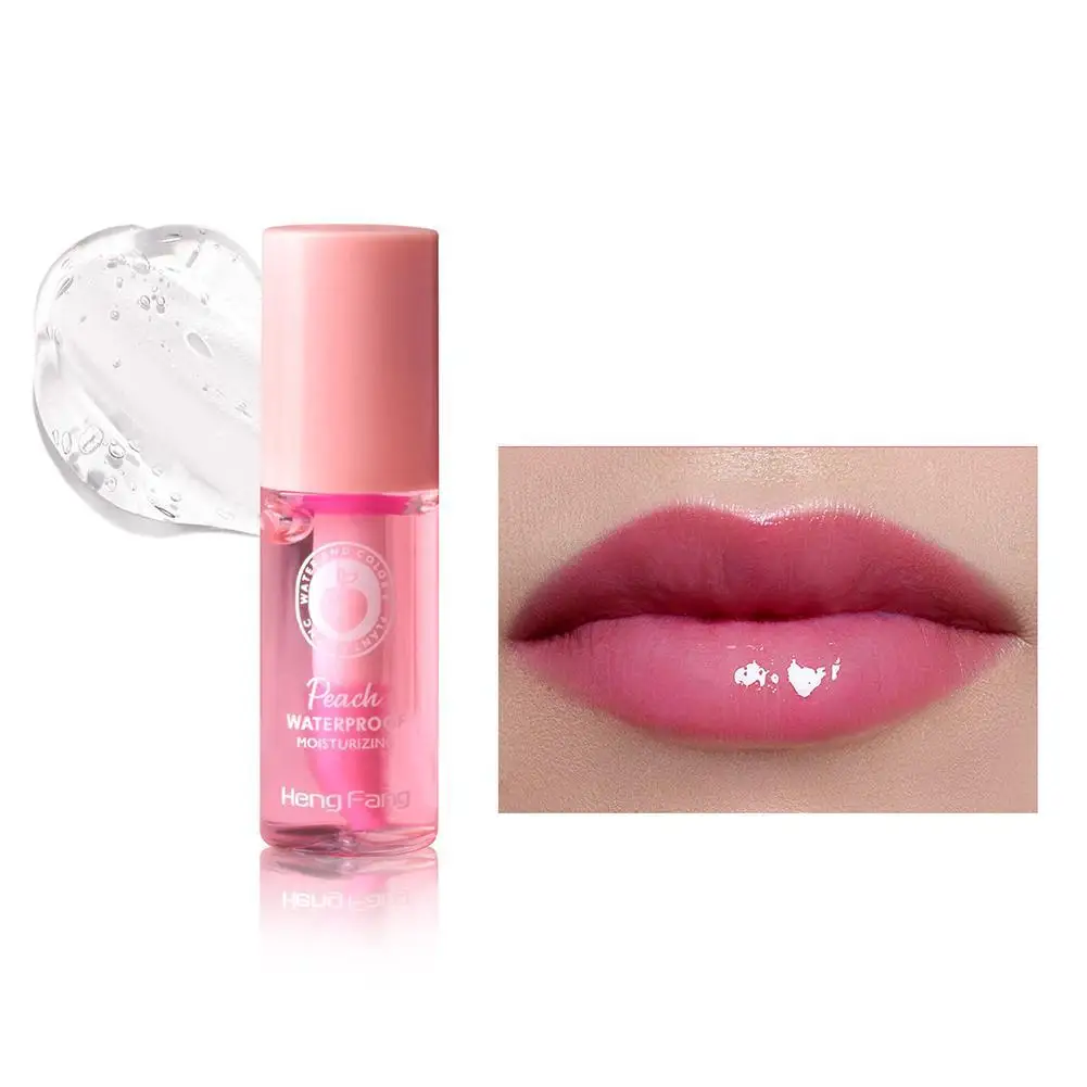 Hidratante transparente Plumping Lip Oil, impermeável duradoura, controle de temperatura, mudança de cor, hidratante Lip cosméticos