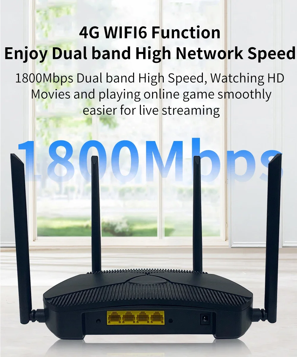 ZBT Gigabit WiFi Router Openwrt 1750Mbps 3000Mbps WIFI6 5.8Ghz 128MB Flash 256MB RAM 4*LAN Hotspot 4T4R Antenna for 128 User