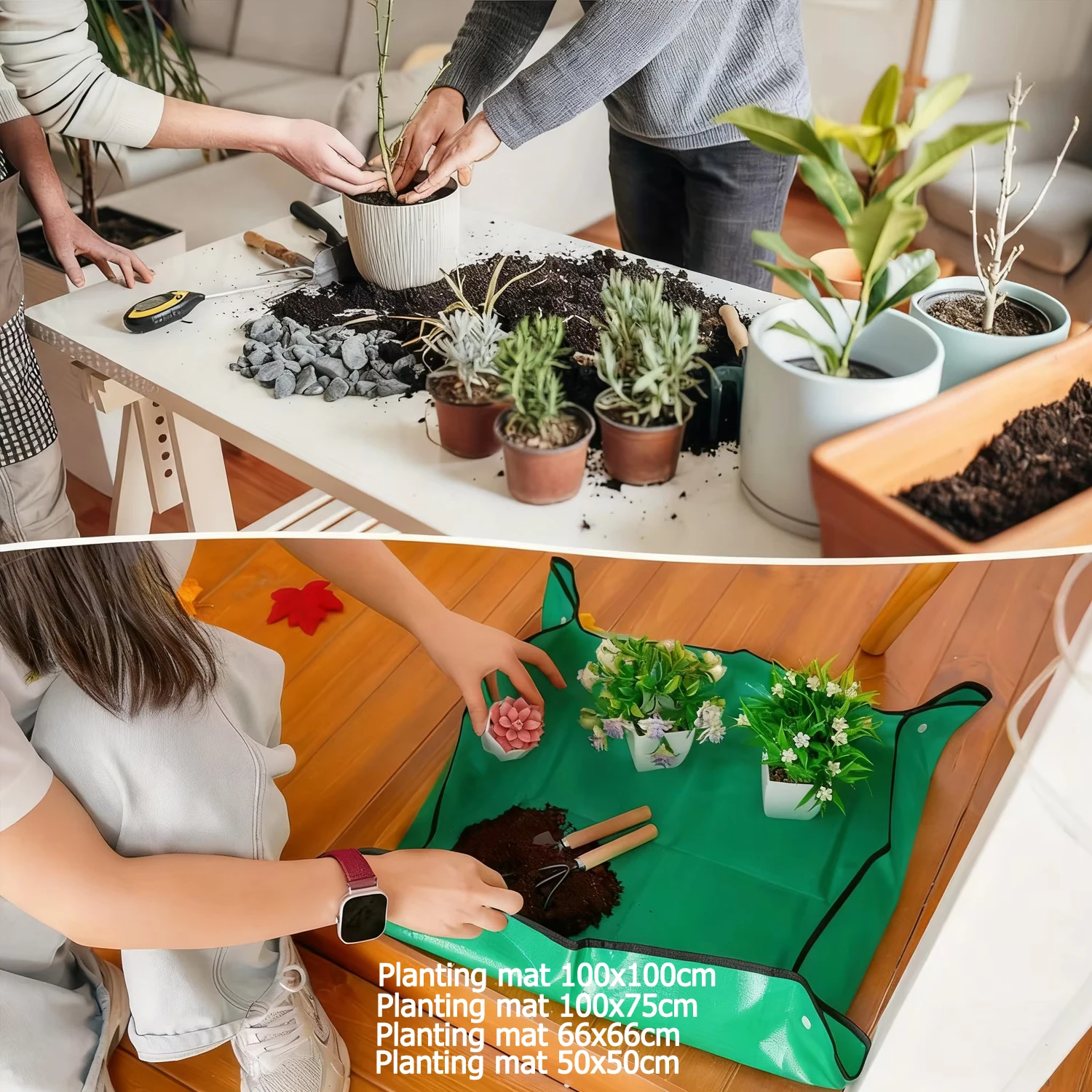 1pc Flower Pots Planting Mat W - đánh giá và giá Repotting Mat