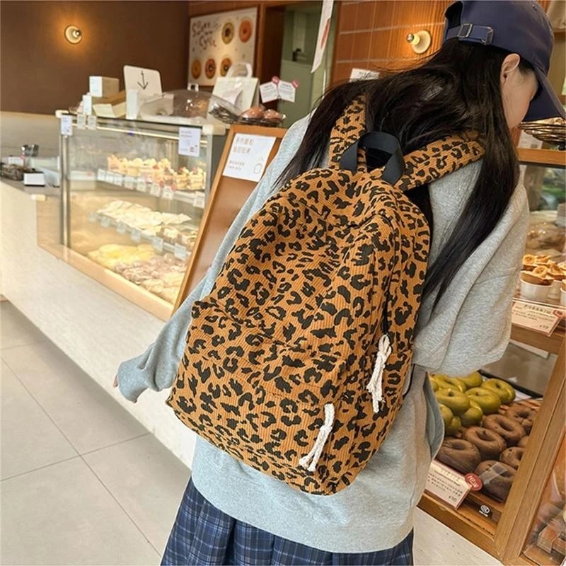 R1WE LEOPARD RUCKSACKS MACAS BACO LIVROS CAPACIDADE DAYPACKS MONTAGEM INVERNO INVERNO
