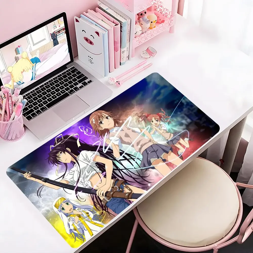 A Certain Magical Index Action Anime Mouse Pad Mousepad Large Gaming LockEdge Thickened Computer Keyboard Table Desk Mat