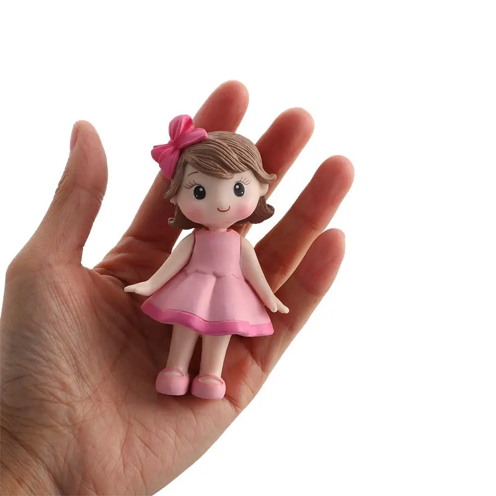 Sweet Girls Cute Cake Decorations Love Creative Figurine Kids Gifts Little Princess Birthday Party Accessories