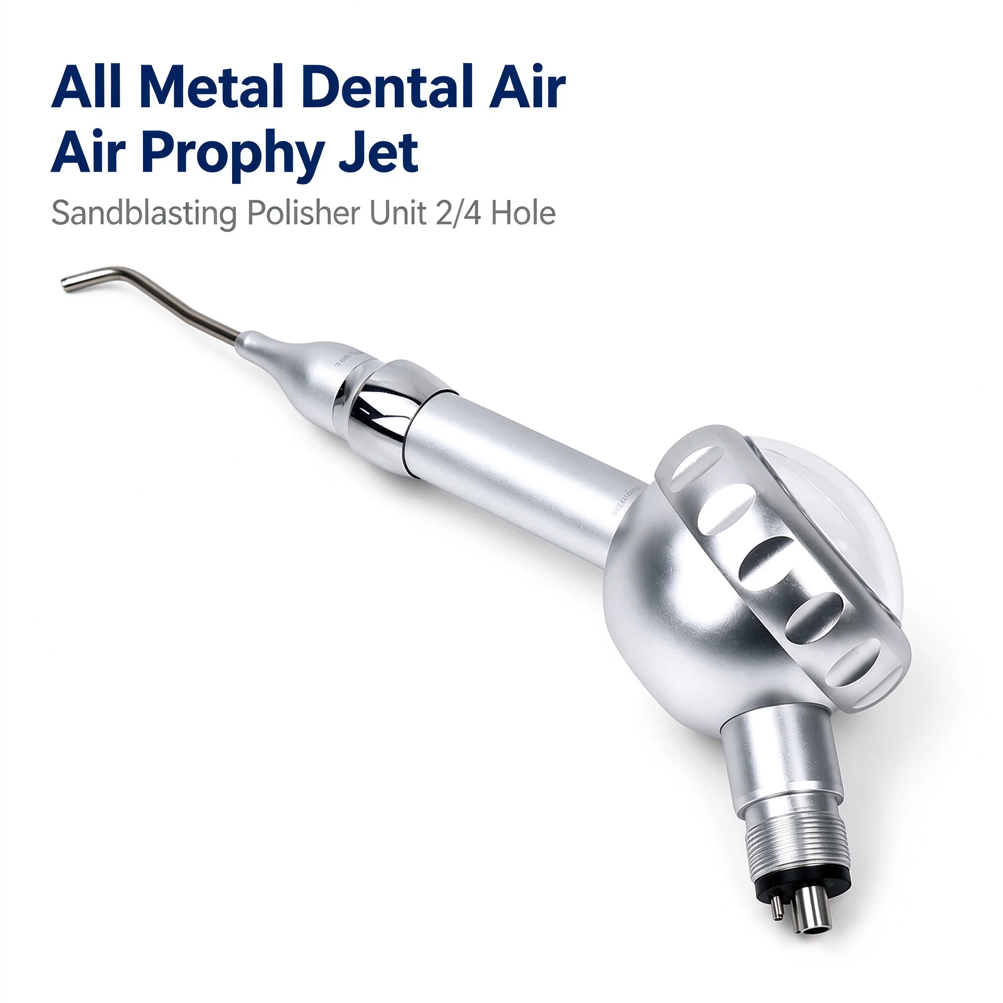 Dental Air Polishing Handpiece Air Prophy Unit 2/4 Hole Teeth Whitening Air Flow Remove Plaque Stains 360 Swivel Autoclavable