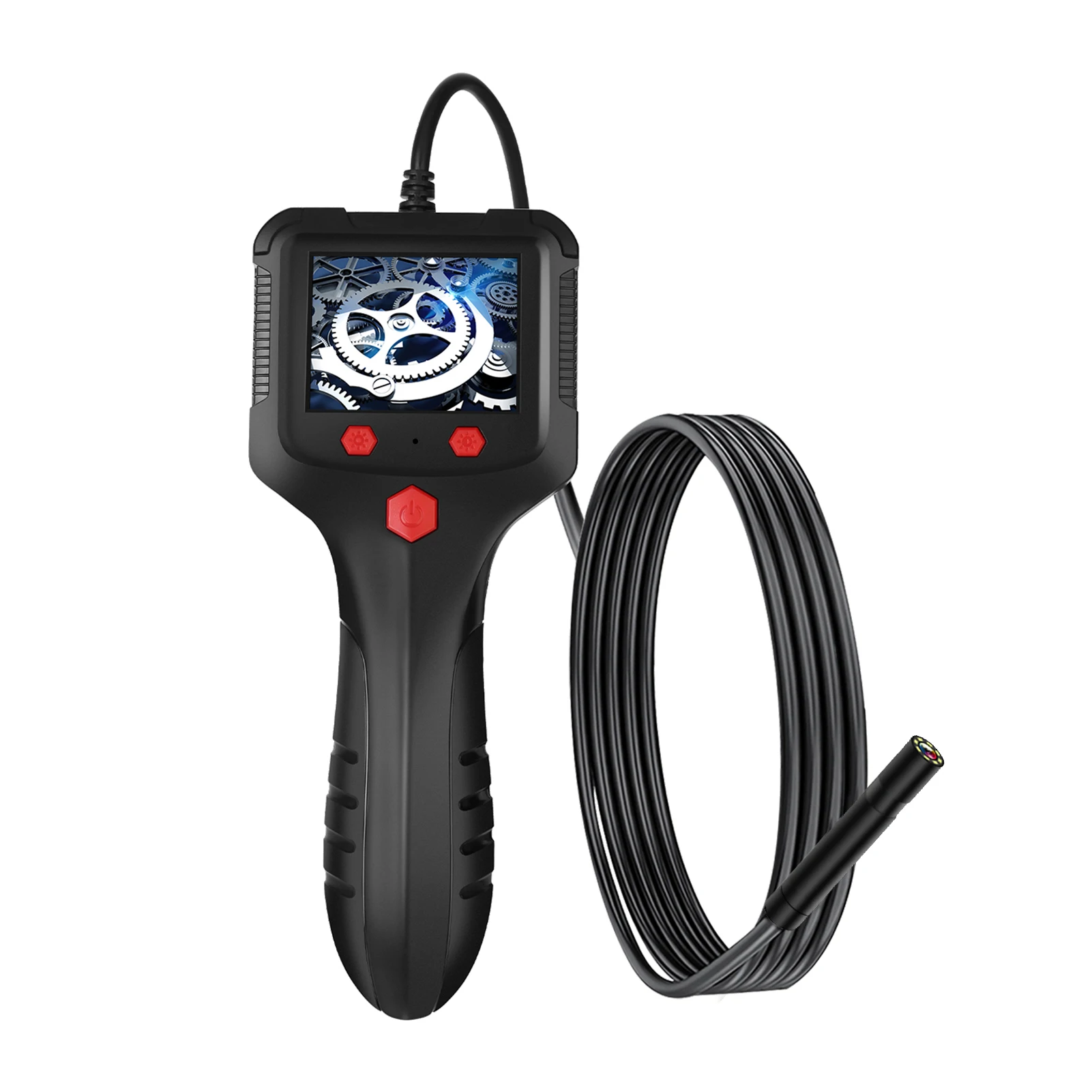 P100 Industrial Endoscope 8mm 1080P Digital Borescope IP67 Waterproof Snake Scope Camera Handheld Inspection Camera