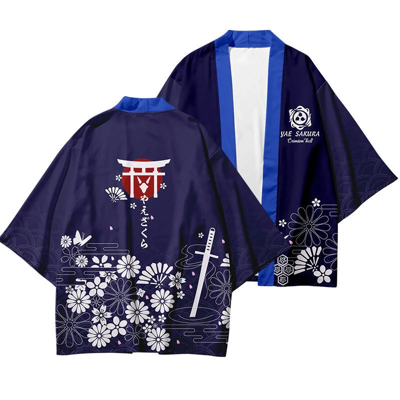 Honkai Impact kimono shirt Rita Rossweisse Kallen Kaslana Yae Sakura Raiden Mei Seele Vollerei Cosplay Kimono Haori Yukata