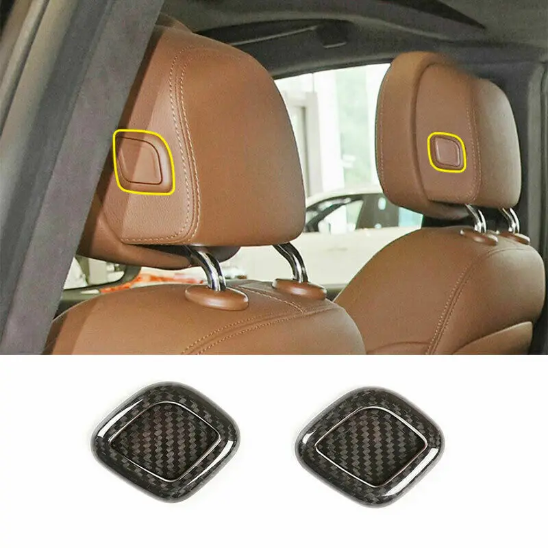 

Real Carbon Fiber Headrest Button Cover Fit for Maserati Ghibli 2014-2021