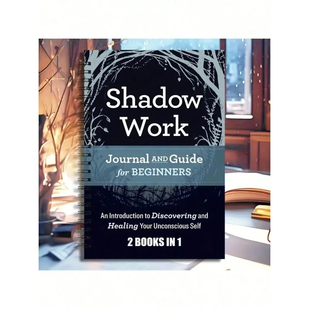 

Журнал и планировщик для работы с тенями 2-в-1, сопровождающий процесс самопознания и исцеления для начинающих, подарок для терапии к Новому году и к школе