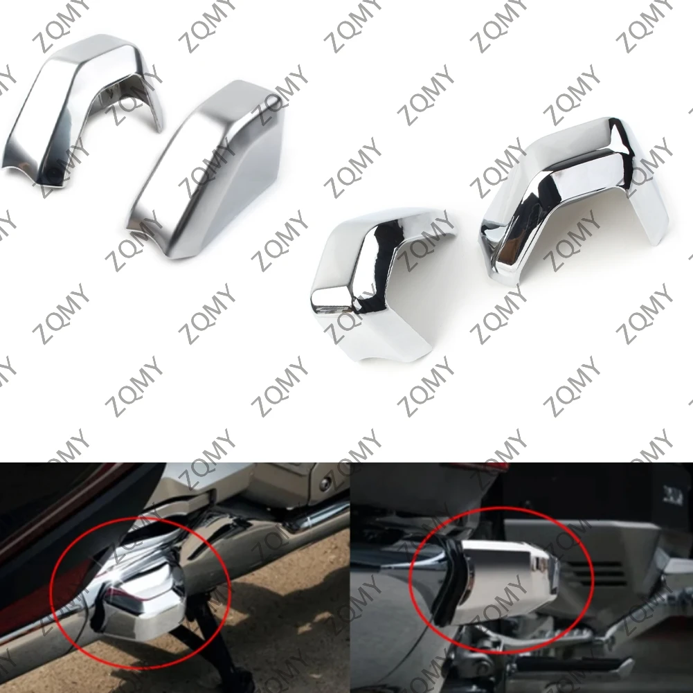 2Pcs Motorcycle Engine Shroud Anti-Fall Bar Cover Chrome ABS Decorate Trim For Honda Gold Wing GL1800 2018 2019 2020