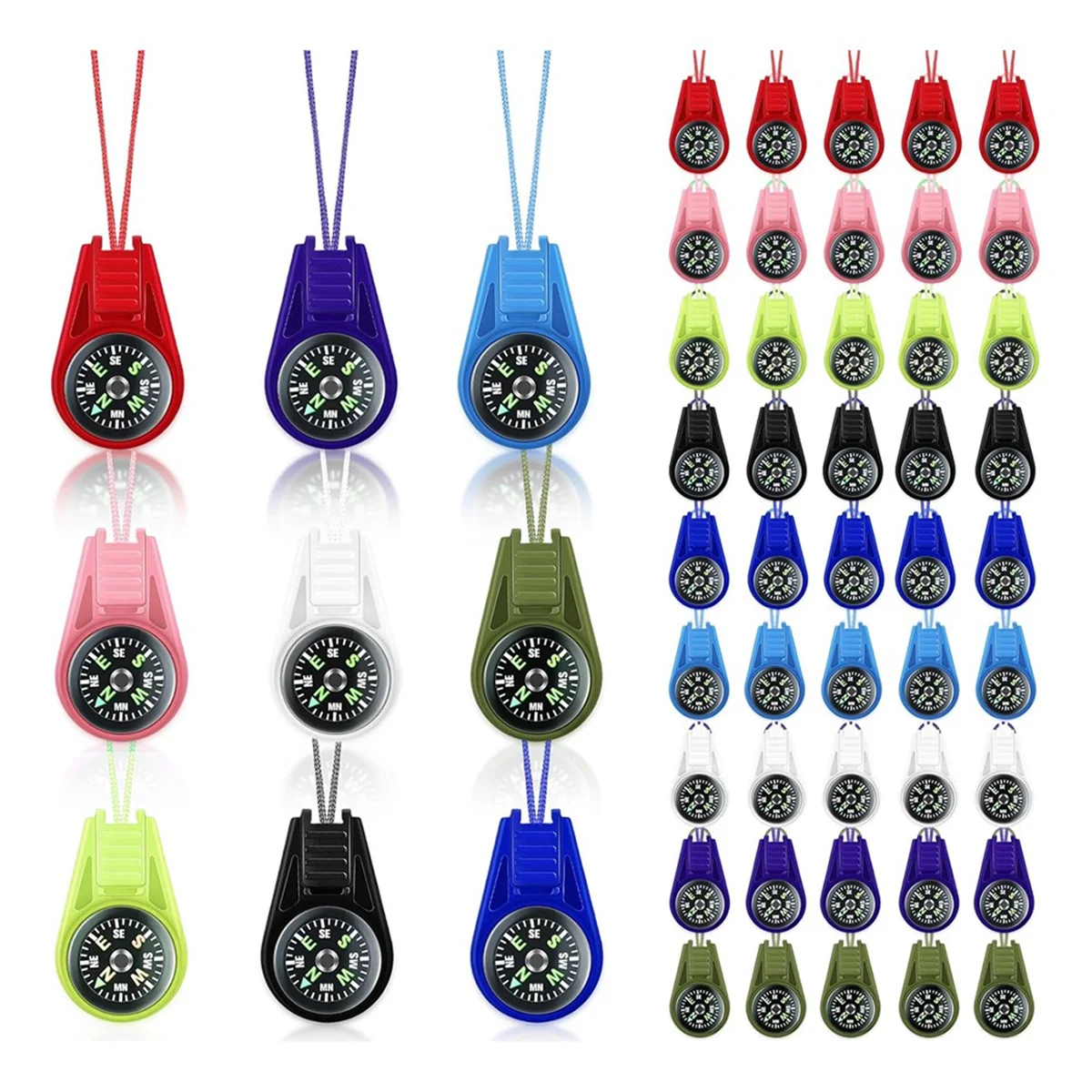 

High-quality Compass for Kids Compass Hiking, 9 Colors, Kids Compass, Mini Compass, Kids Compass for Hiking 45Pcs