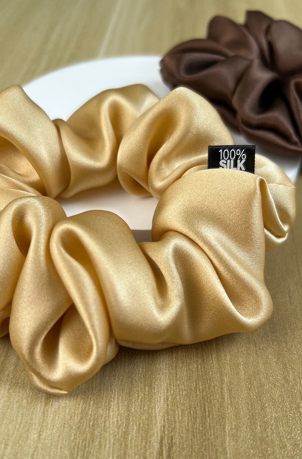 Haargummis aus 100 % Maulbeerseide, elastisches Gummiband, Haargummis, große große Gummiseile, Pferdeschwanzhalter für Frauen und Mädchen, 19 Momme – Detail 15