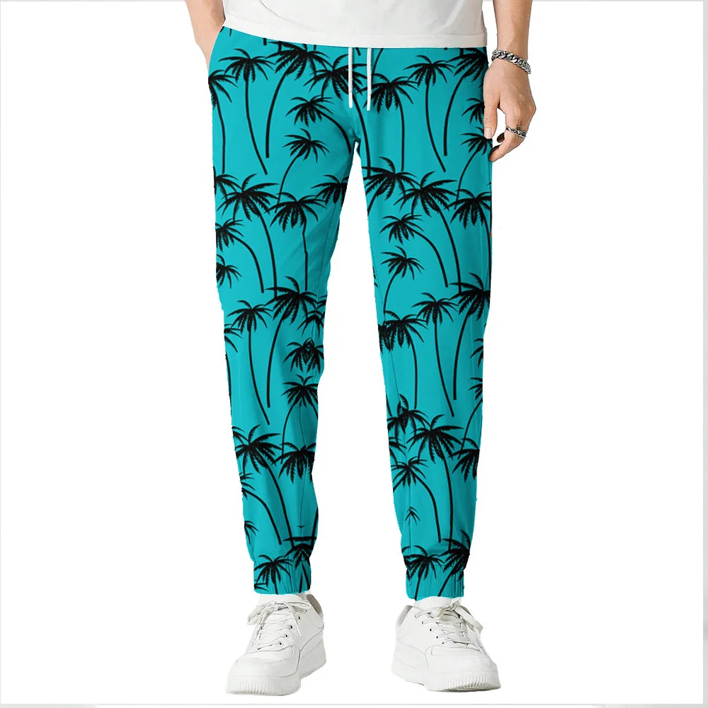 

New Unisex Coconut Tree 3D Print Causal Clothing Fashion Men Women Hip Hop Pants Plus Size S-7XL Trouser Jogger Men S-7XL