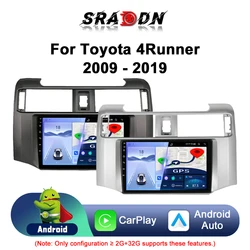 For Toyota 4Runner 2009-2019 4 Runner Car Radio Android Automotive Multimedia Player GPS Navigation Carplay Screen Auto Stereo