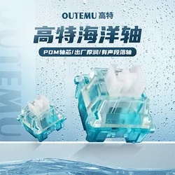 Outemu Ocean Switch for Mechanical Keyboard 3Pin Silent Linear Clicky 45g 55g RGB SMD Mechan Keyboard Gaming MX Switches