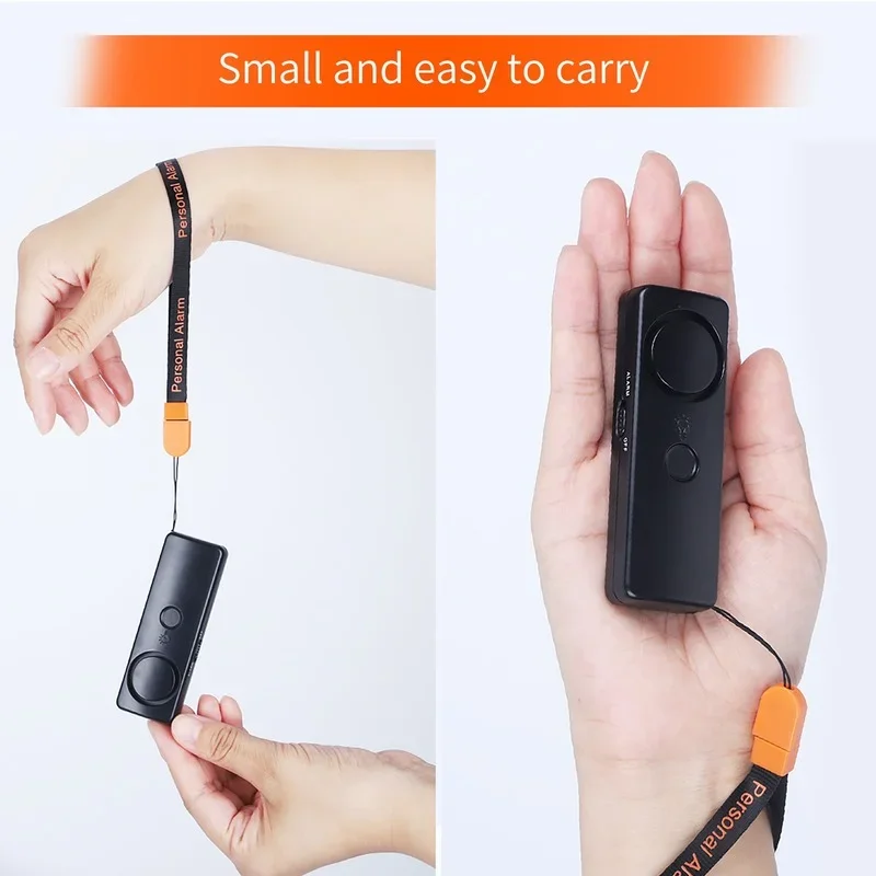 125dB Self Defense Keychain for Girls Women Elderly Child Personal Shocker Scream Emergency Alarm Tool Security Protection Alert