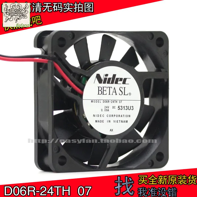 

Jinlingge для NIDEC D06R-24TH 07 24 В 0,09 А 6015 6 см охлаждающий вентилятор преобразователя частоты