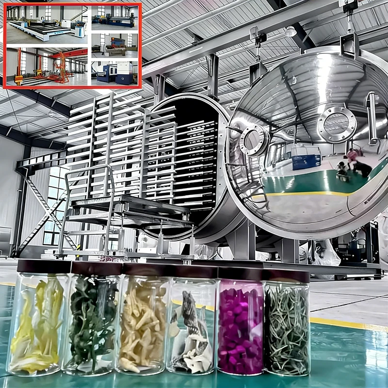 OEM ODM Industrial Automatic Freeze Dryer Machine for Freeze Dried Fruit Meat and Fish Pet Food Vacuum Lyophilization Machines