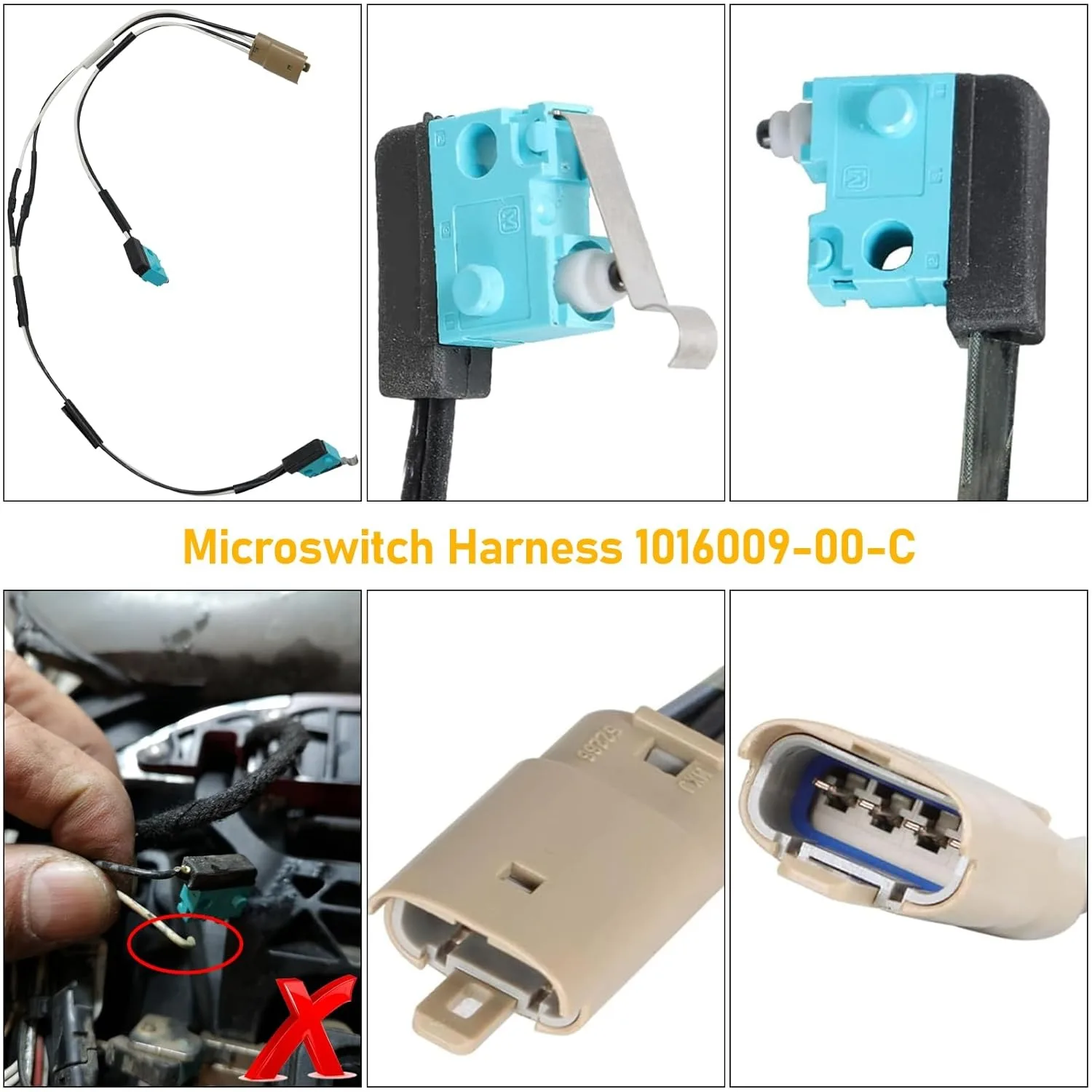 Kompatibel dengan Kit Pembangunan Kembali Pegangan Pintu Tesla Model S 2012-2017 untuk 1042845-00-A 1042845-00-B 1016009-00-C 1025401-00