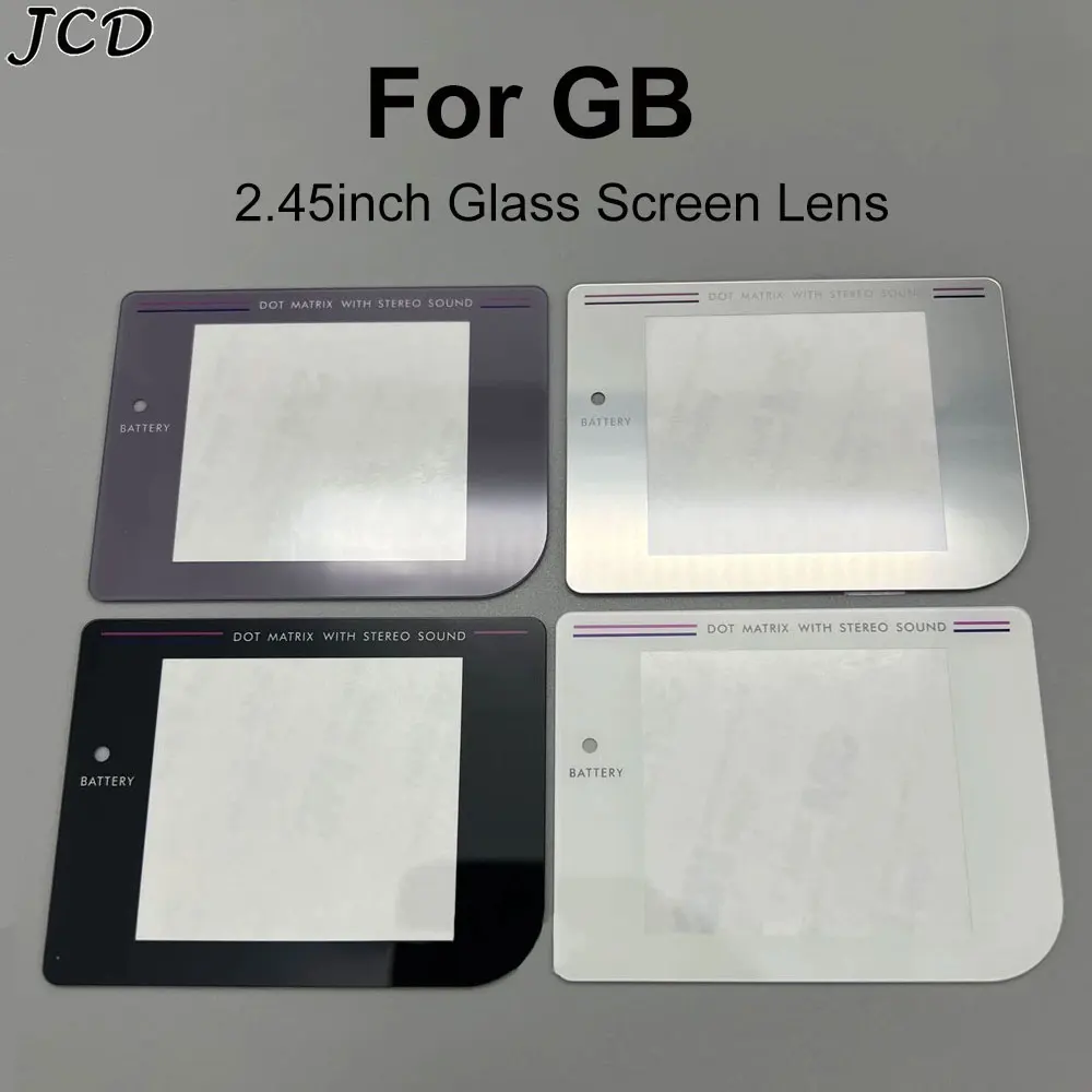 JCD For GameBoy GB DMG Console Original Size 2.45inch Glass Screen Lens Mirror Cover Protective Panel Replacement  ﻿