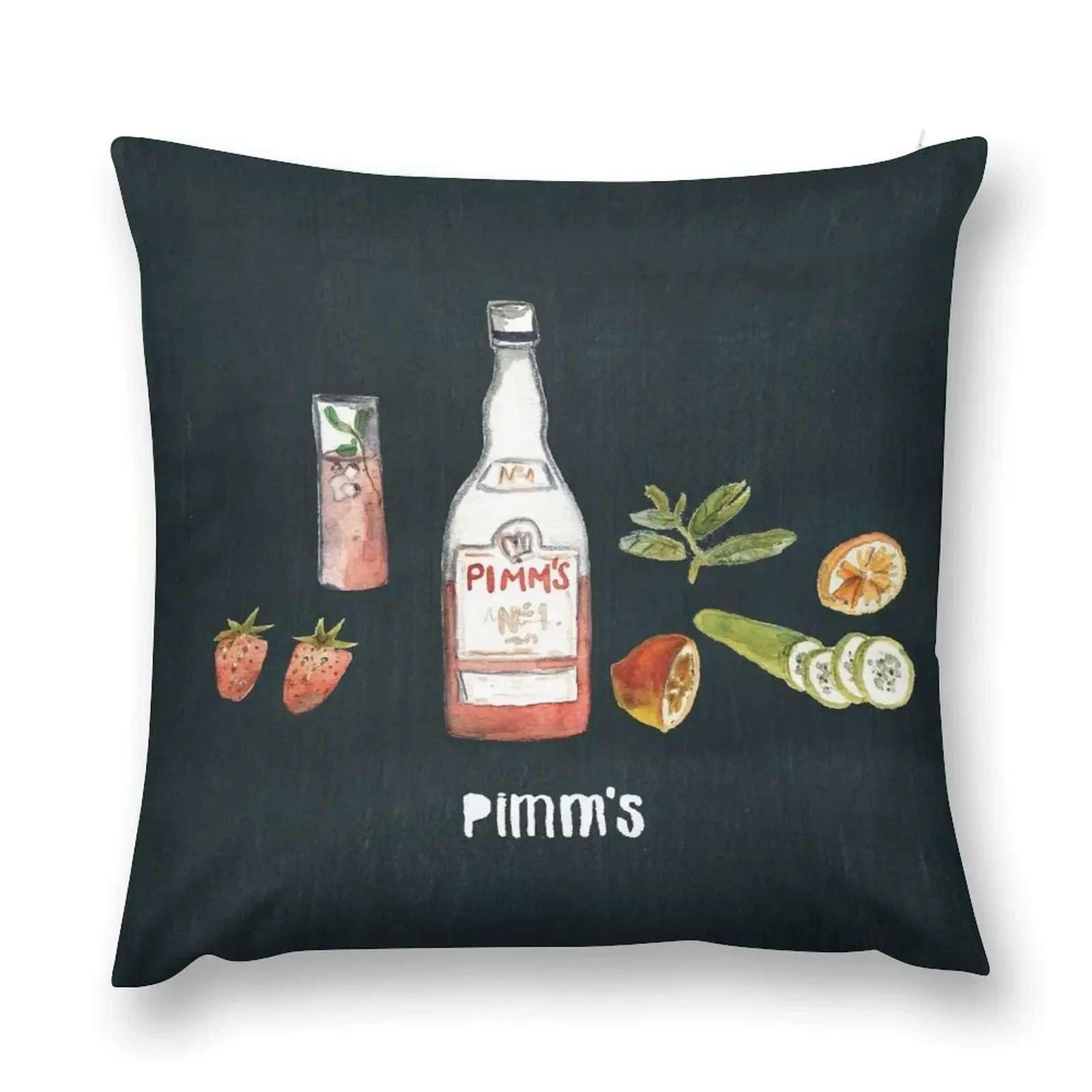 Pimms recipe Throw Pillow Sofa Pillow Cover Cushion Cover For Sofa pillow