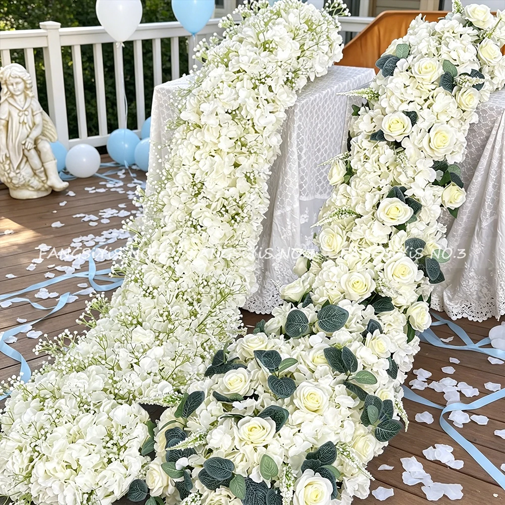 

Искусственные цветочные композиции класса люкс (1м, 2м, 3м) для свадебного декора, напольные цветочные дорожки из роз, центральные элементы для столов, декор для вечеринок