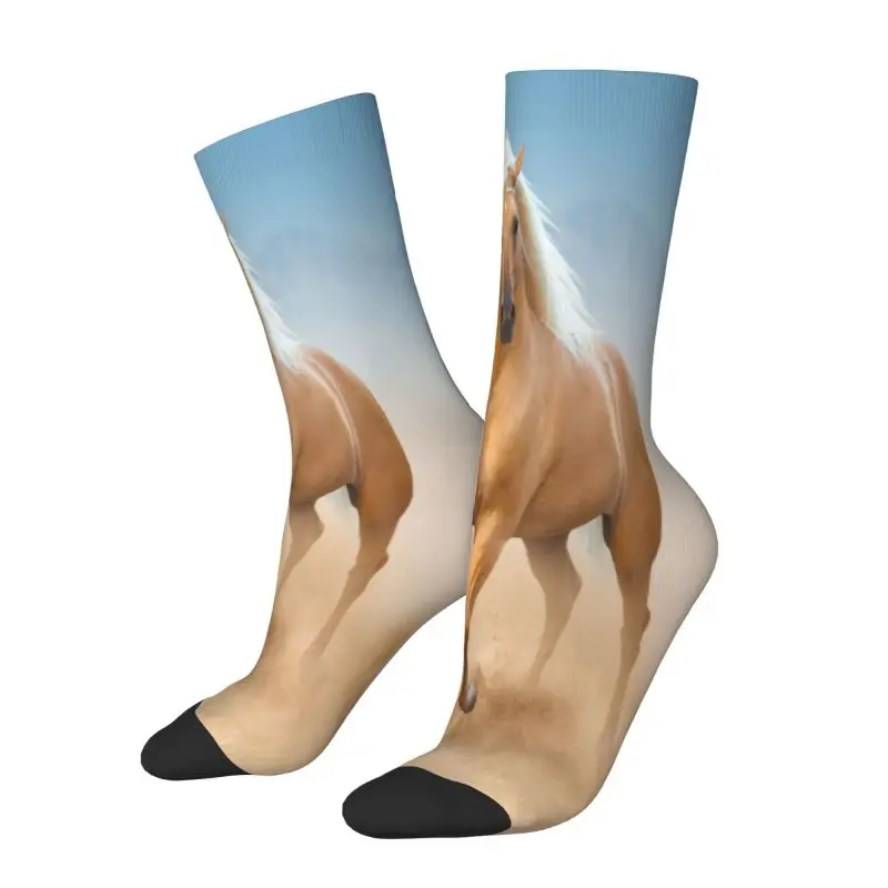 The Palomino Andalusian Horse Men Women Crew Socks Unisex Cool Running Spanish Horse Spring Summer Autumn Winter Dress Socks