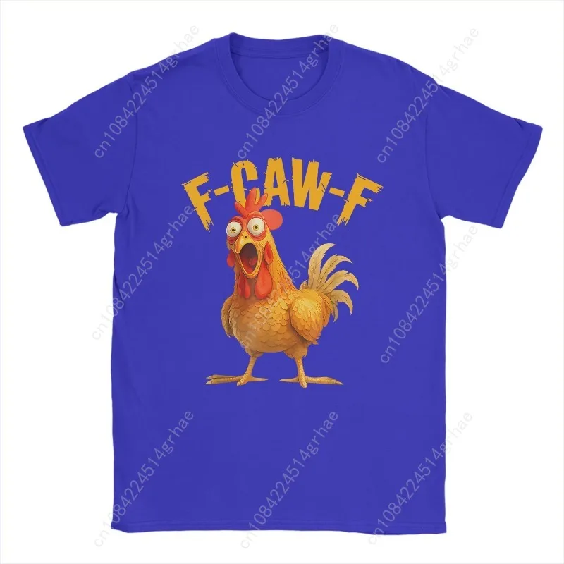 Divertente F Caw F Chicken FCAWF Pollo T-shirt da uomo Divertente 100% cotone Tee Shirt Girocollo Manica corta T-shirt Idea regalo Abbigliamento