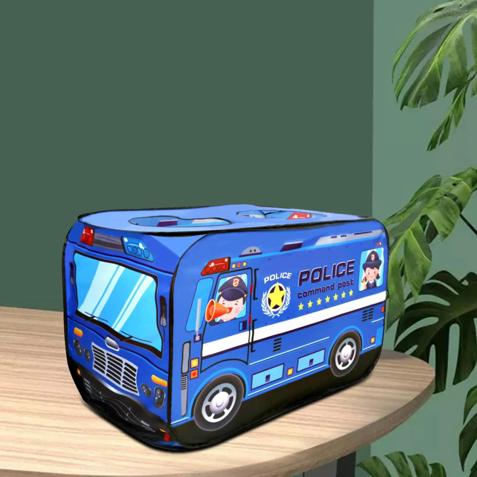 Opvouwbare speeltent – Cartoon autotent voor kinderen, speelgoedtent voor binnen, cadeau voor meisjes en jongens