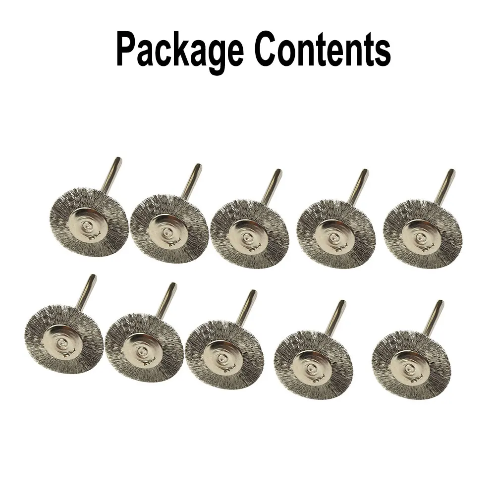 Set Brushes Replacement Wire Wheel Tool Copper Steel Cleaner Polish Rotary Grinder Accessories 10PCs New Useful