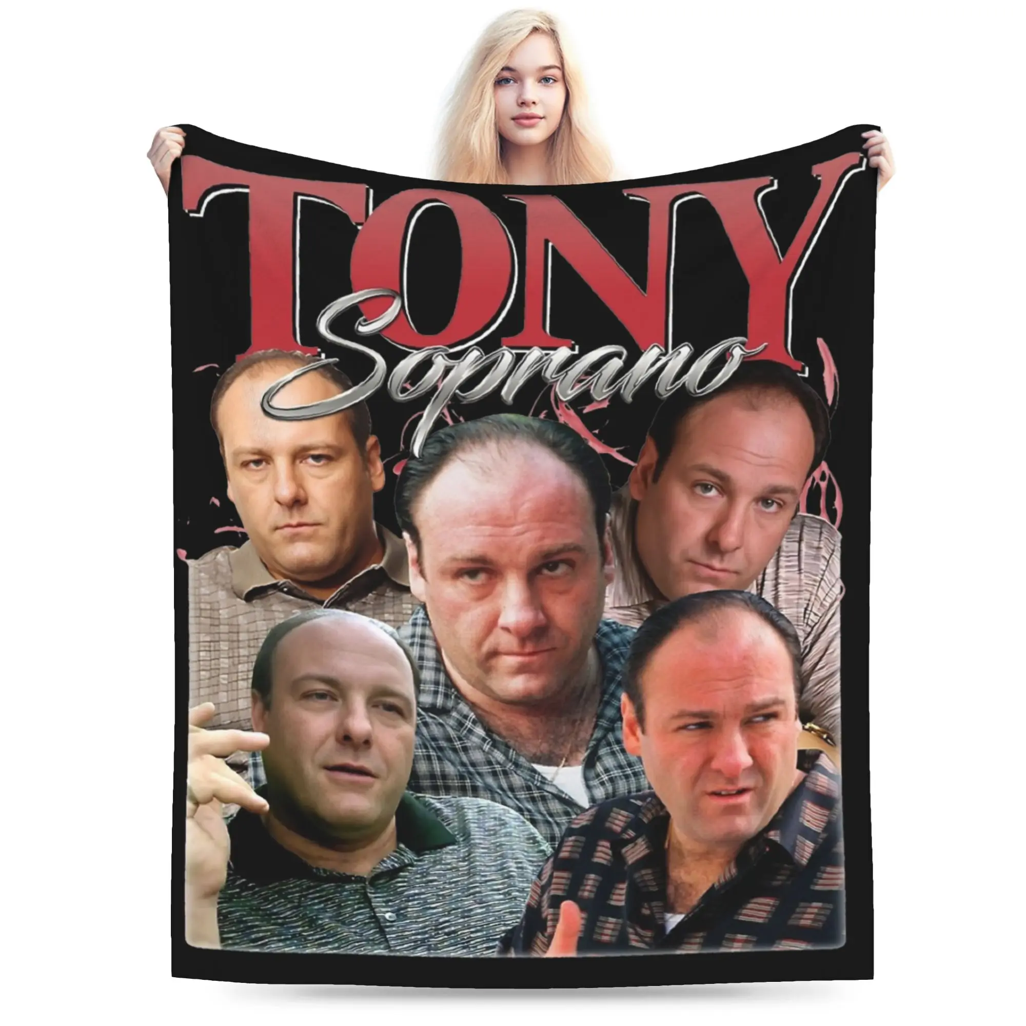 Tony Soprano Blanket Fleece  Winter  Portable Ultra-Soft Throw Blankets for Bedding Car Bedspreads