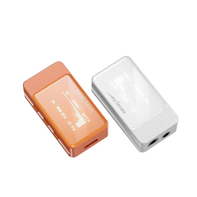 JCALLY Galaxy Sonata Dual CS43198 DAC AMP Audio Dongle With LCD Screen Headphone Amplifier Type C to 3.5mm 4.4mm Support Mic