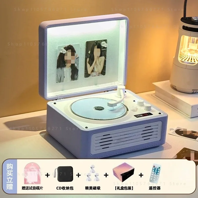 New retro CD player, music album, Bluetooth speaker, all-in-one player, record player