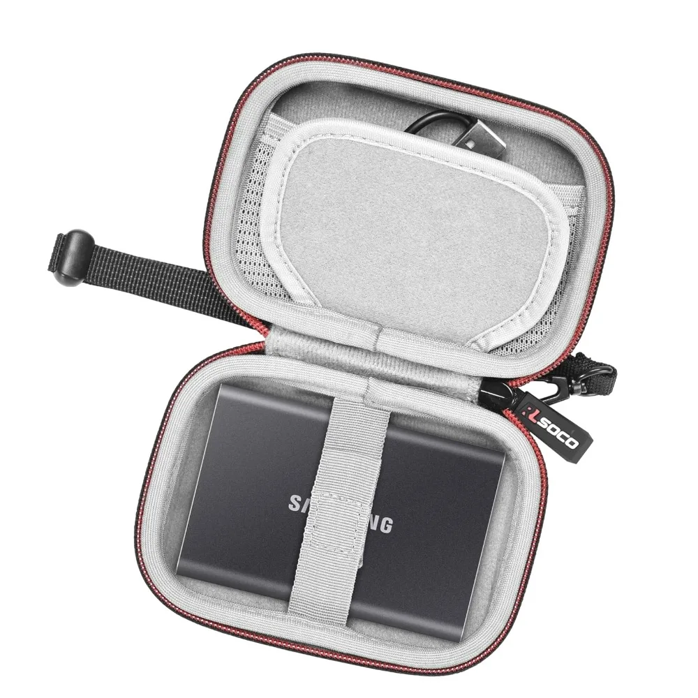 Hard Case for Sam-sung T7/T9/T7 Shield/T7 Touch/T5 Portable SSD 1TB/2TB/4TB/500GB External Solid State Drive Bag( Case Only )
