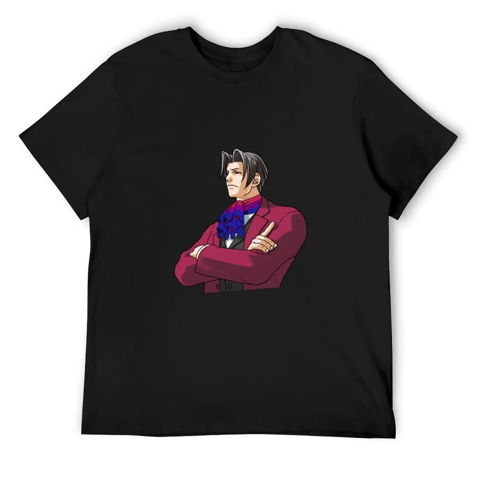 

Miles Edgeworth Bisexual Pride T-Shirt Aesthetic clothing tops new gifts and t-shirts T-shirts for men cotton