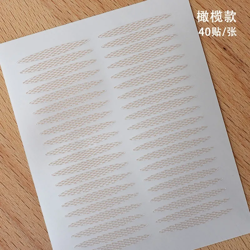 さまざまな仕様のナチュラル二重まぶたパッチレース目に見えない通気性のあるメイクアップ製品で水にくっつく