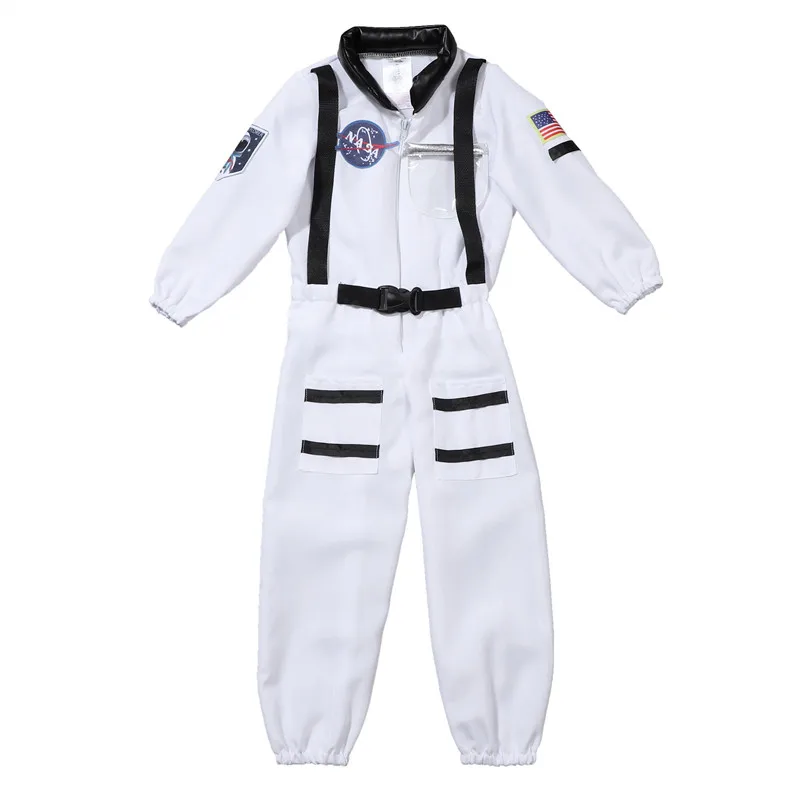 Kids Astronaut Costume Role Play Spaceman Suit Halloween Performance Outfit Boys and Girls Campus holiday Party Clothes view 3